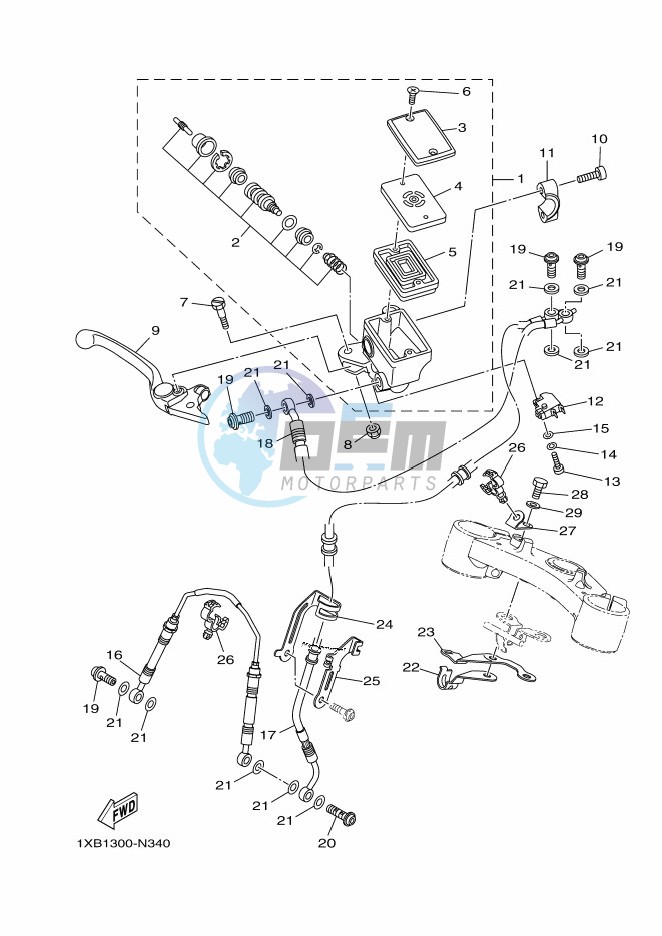 FRONT MASTER CYLINDER