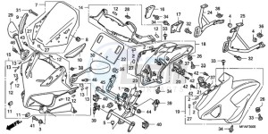 CBF1000T9 Europe Direct - (ED) drawing COWL