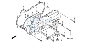 SCV100F9 Turkey - (TU) drawing LEFT CRANKCASE COVER