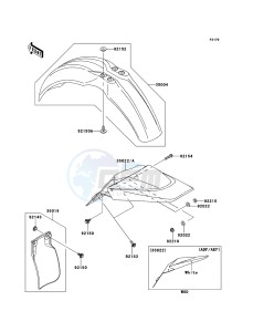 KX65 KX65ABF EU drawing Fenders