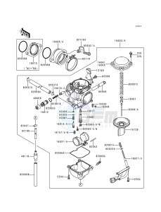 KLF 300 B [BAYOU 300] (B5-B9) [BAYOU 300] drawing CARBURETOR