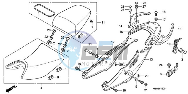 SEAT/SEAT COWL