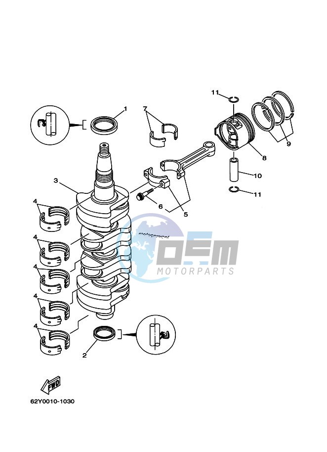 CRANKSHAFT--PISTON