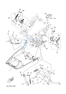 YP125RA EVOLIS 125 ABS (BL22 BL22) drawing STAND & FOOTREST