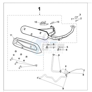 FIGHT 3 4T LE MANS drawing EXHAUST