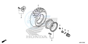 TRX420FA1H TRX420 ED drawing REAR WHEEL