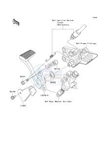 ZG 1400 B [CONCOURS 14] (8F-9F) B9F drawing BRAKE PEDAL_TORQUE LINK