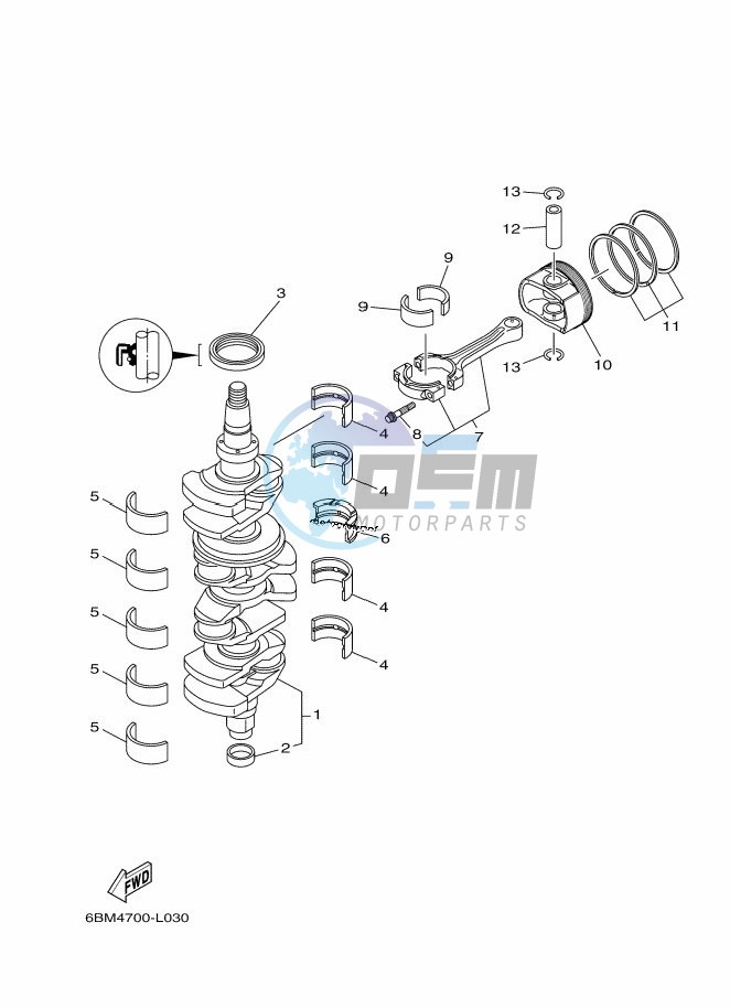 CRANKSHAFT--PISTON