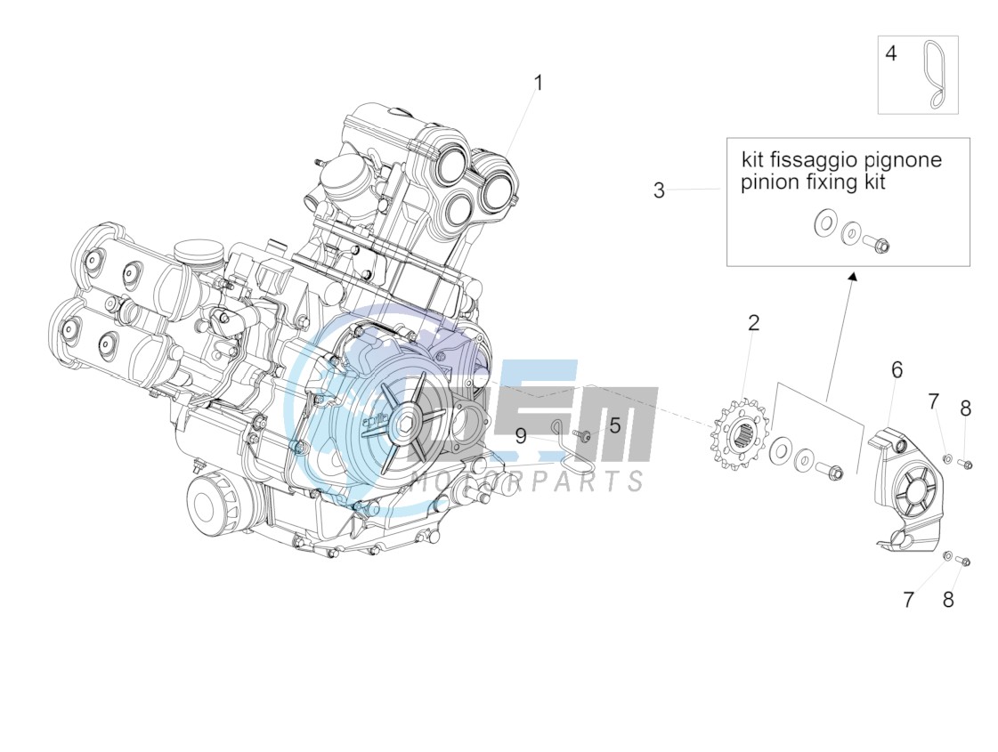 Engine-Completing part-Lever