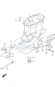 DF 300AP drawing Drive Shaft Housing w/Transom (X)