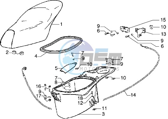 Saddle - Case helmet