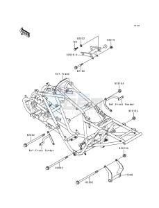 KEF 300 A [LAKOTA 300] (A2-A5) [LAKOTA 300] drawing FRAME FITTINGS