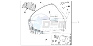 VFR1200FDC VFR1200F Dual Clutch E drawing 45L TOP BOX TAHITIAN BLUE