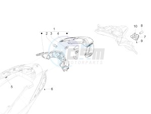 LIBERTY 50 (EMEA) drawing Rear headlamps - Turn signal lamps