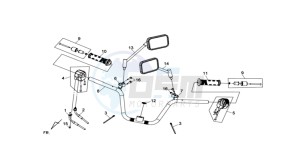 MAXSYM 400 EFI drawing HANDLEBAR