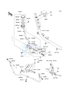 VN 1700 E [VULCAN 1700 CLASSIC] (9G-9FA) E9FA drawing REAR MASTER CYLINDER