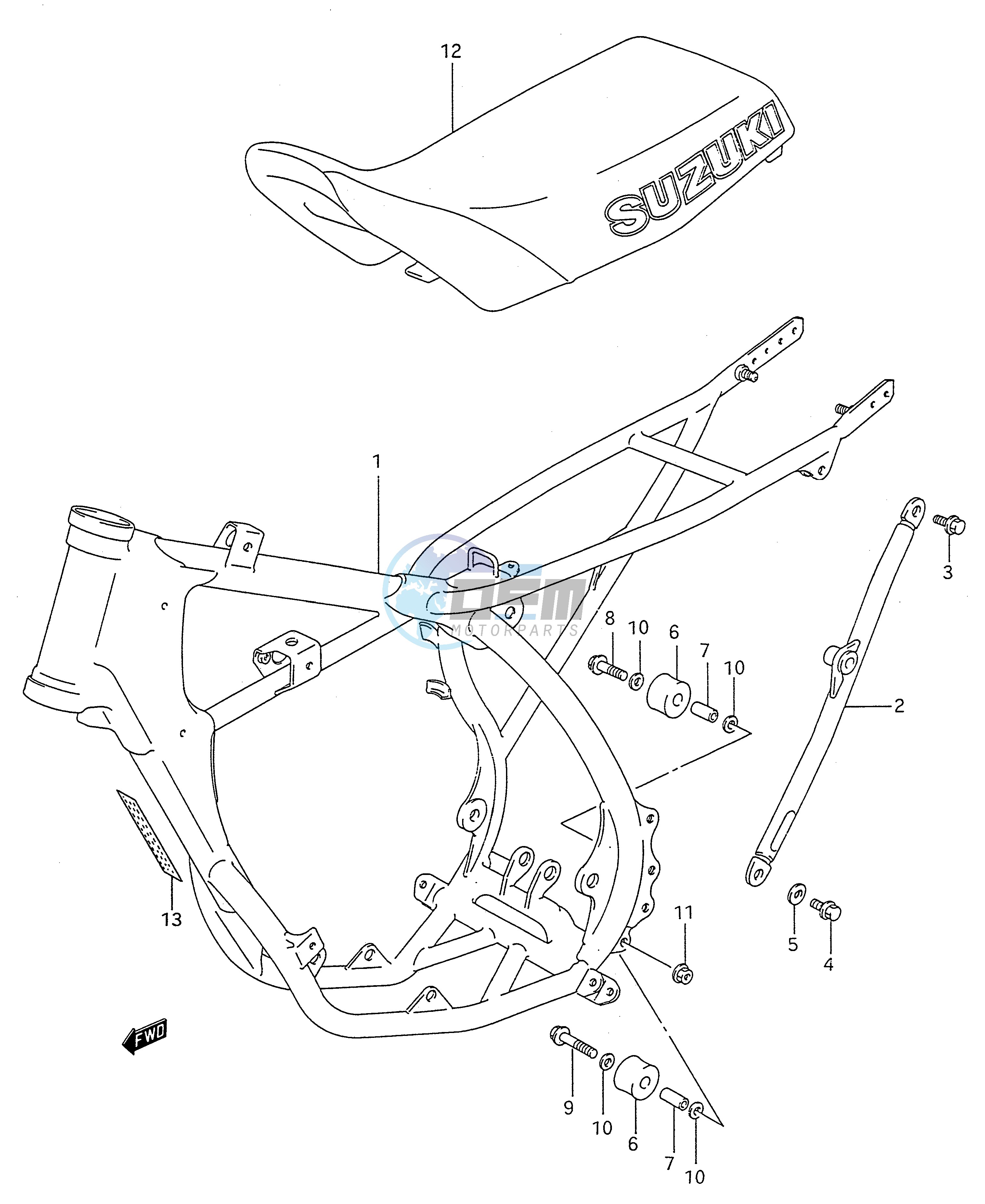 FRAME - SEAT (MODEL P R S)