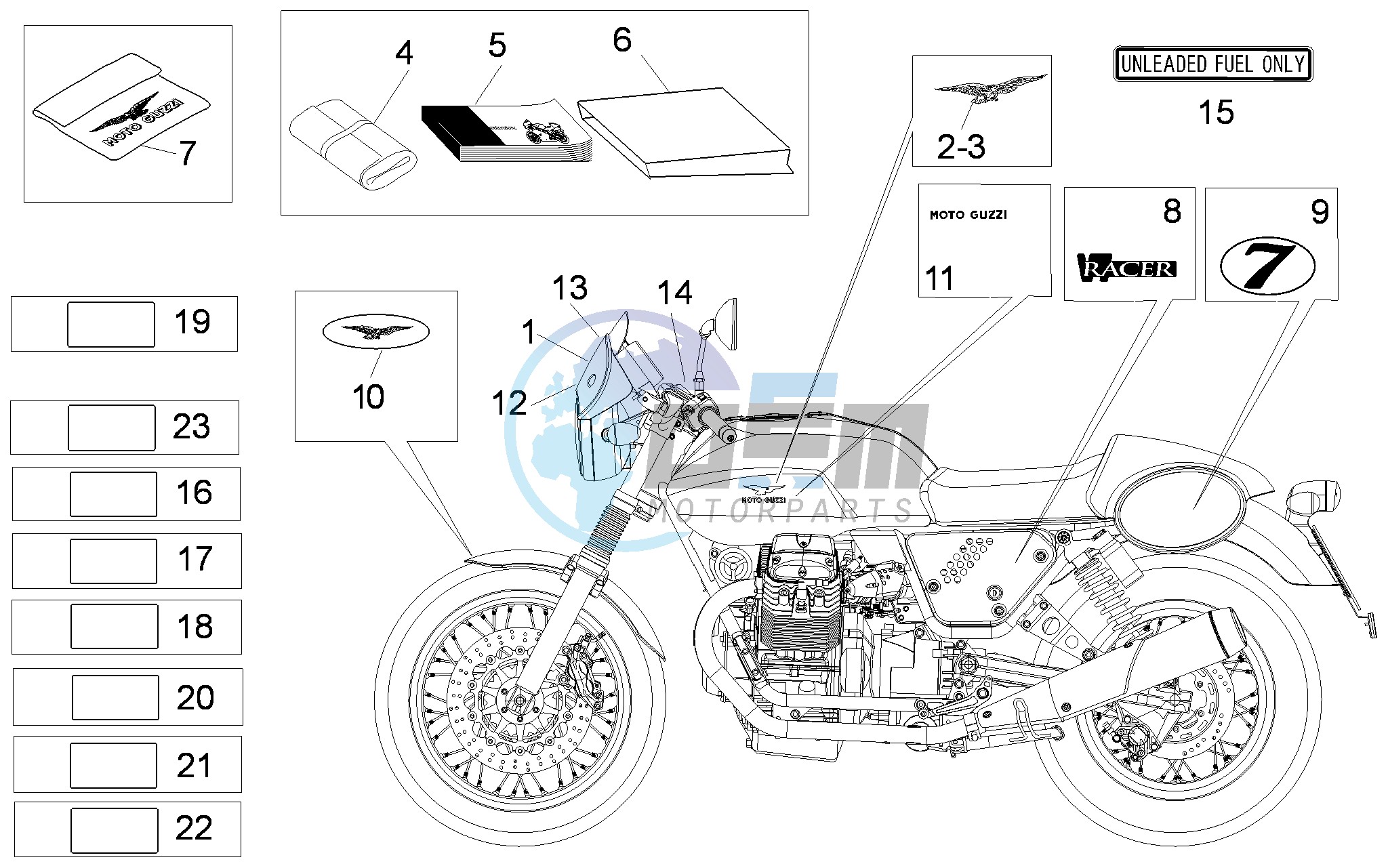 Decal and plate set