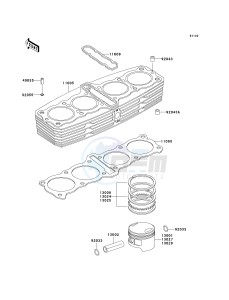 KZ 1000 P [POLICE 1000] (P20-P24) [POLICE 1000] drawing CYLINDER_PISTON-- S- -