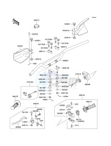 KDX 200 H [KDX200] (H6-H9) [KDX200] drawing HANDLEBAR