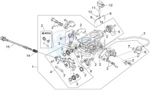 RSV 2 1000 drawing Throttle body