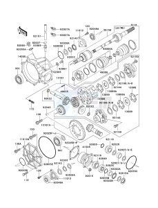 KAF 620 E [MULE 3010 4X4] (E6F-E8F) E7F drawing DRIVE SHAFT-FRONT