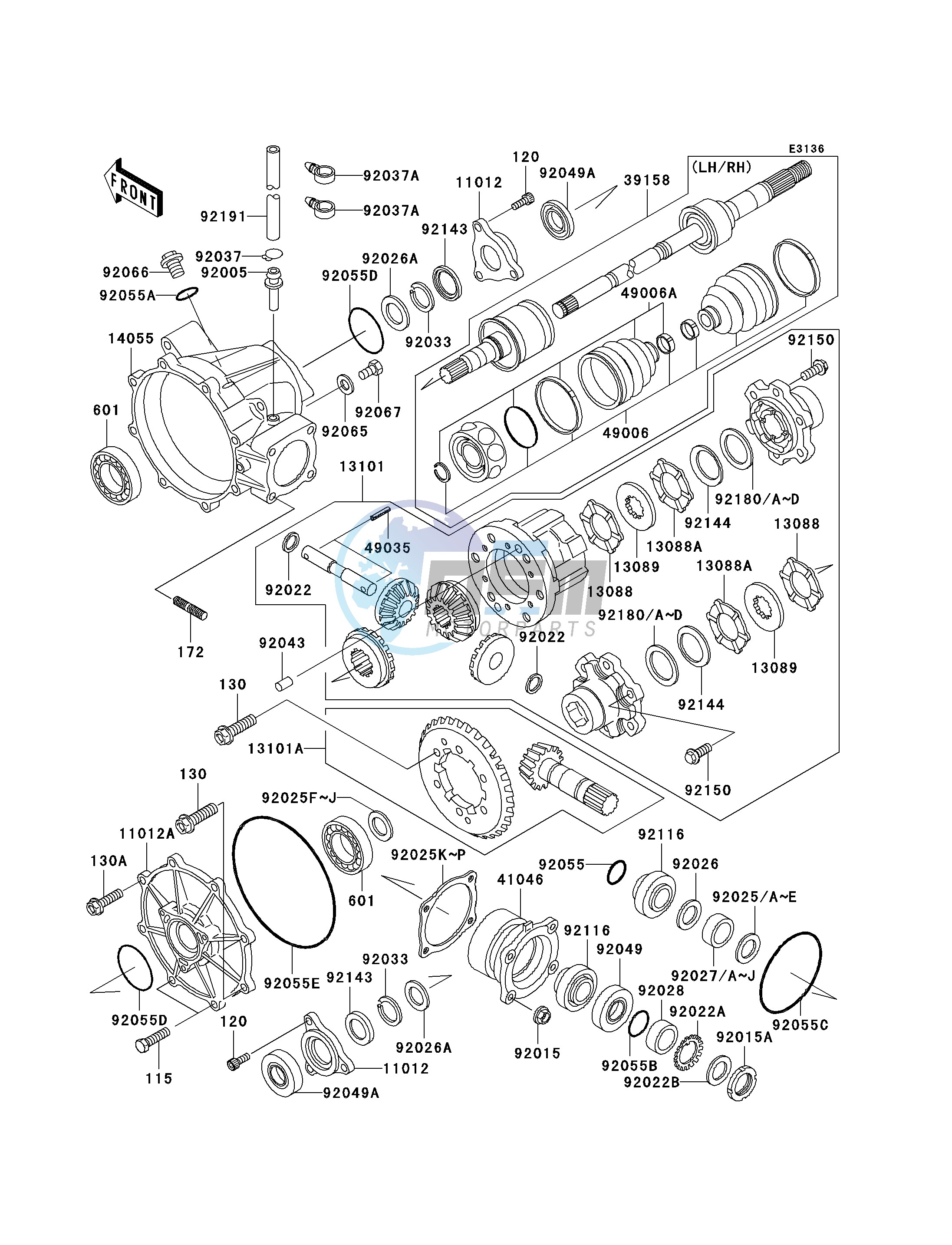 DRIVE SHAFT-FRONT