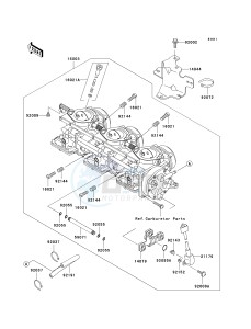 JT 1200 [1200 STX-R] (A1-A2) [1200 STX-R] drawing CARBURETOR