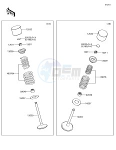 KLX450R KLX450AJF EU drawing Valve(s)