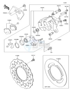 KX85-II KX85DFF EU drawing Rear Brake