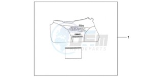 CBR1000RR9 Europe Direct - (ED / REP) drawing INDOOR BODY COVER