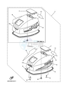 9-9FMHS drawing FAIRING-UPPER