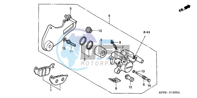 REAR BRAKE CALIPER