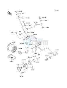 KVF 400 A [PRAIRIE 400 4X4] (A2) [PRAIRIE 400 4X4] drawing OIL PUMP_OIL FILTER