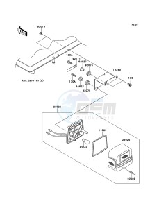 MULE_610_4X4 KAF400A7F EU drawing Taillight(s)