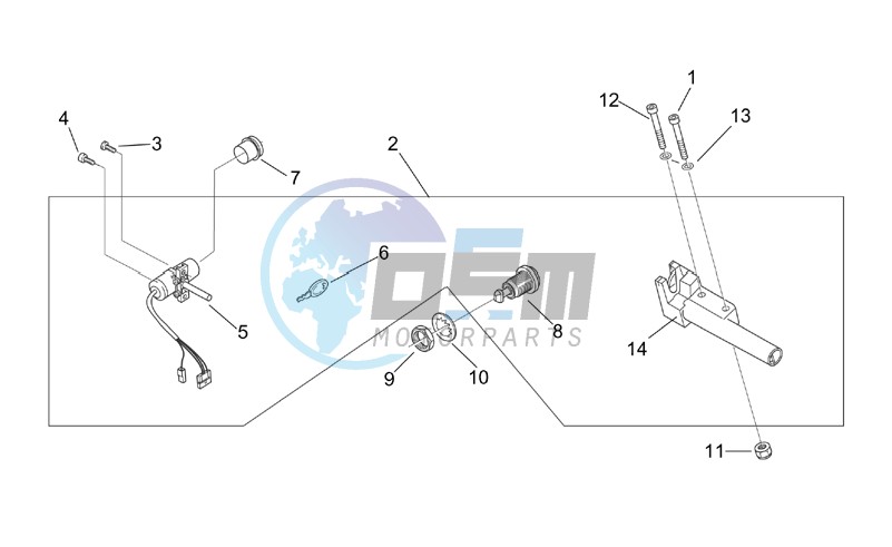 Lock hardware kit