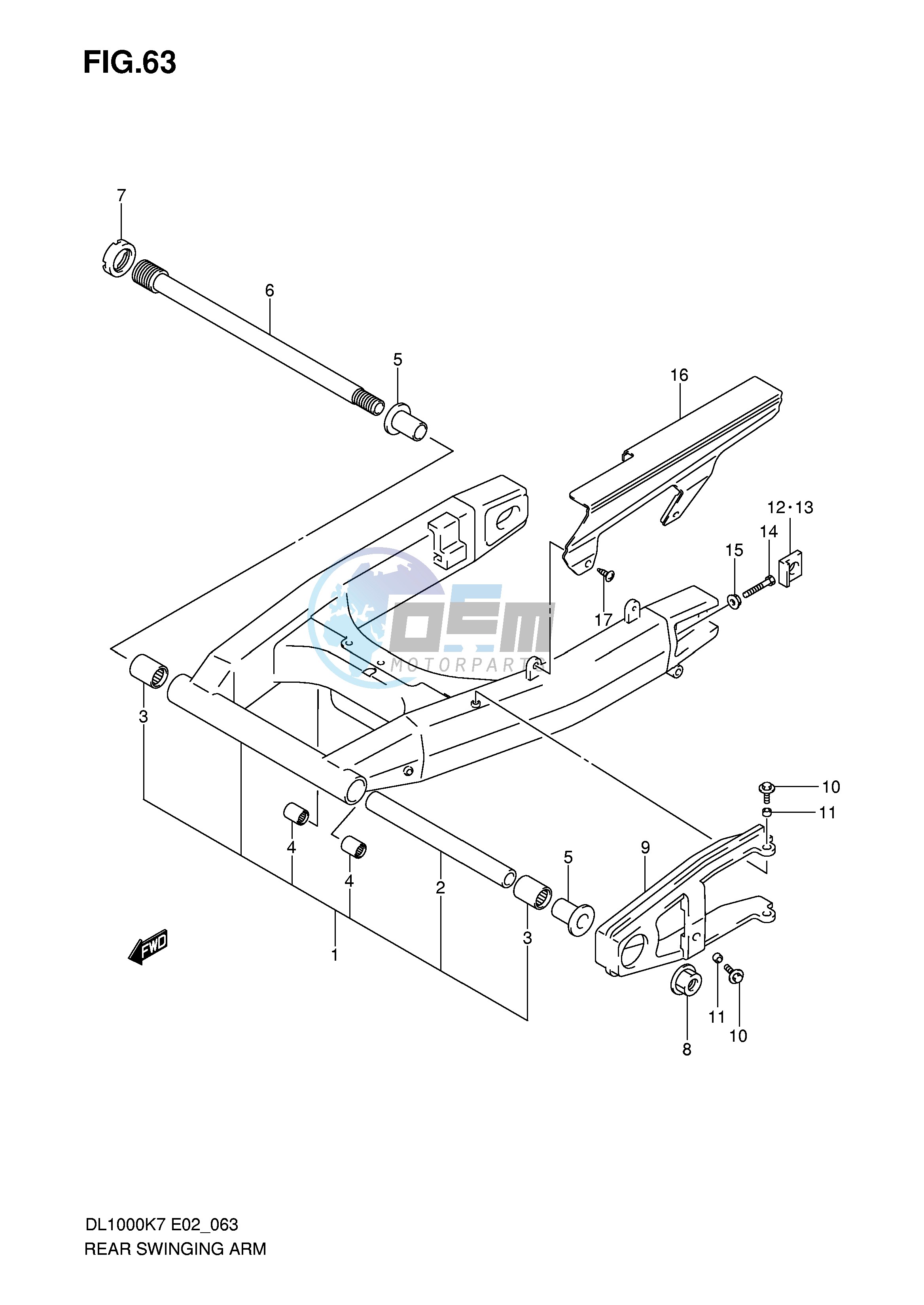 REAR SWINGING ARM