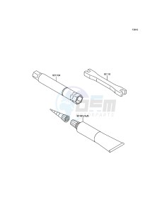 KLX450R KLX450AEF EU drawing Owner's Tools