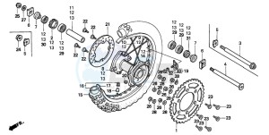 CR125R drawing REAR WHEEL (2)