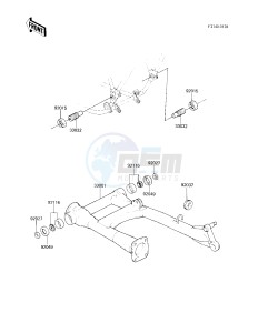 KZ 750 F [LTD SHAFT] (F1) [LTD SHAFT] drawing SWING ARM