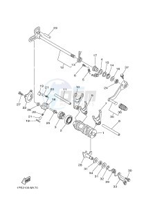 YFM700R YFM70RSBJ RAPTOR 700 (2LSE) drawing SHIFT CAM & FORK