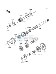 KVF360 4x4 KVF360A6F EU GB drawing Transmission