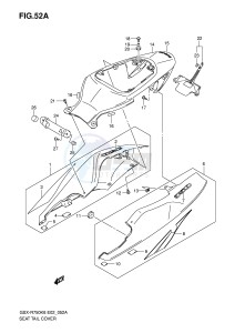 GSX-R750 (E2) drawing SEAT TAIL COVER (MODEL K7)