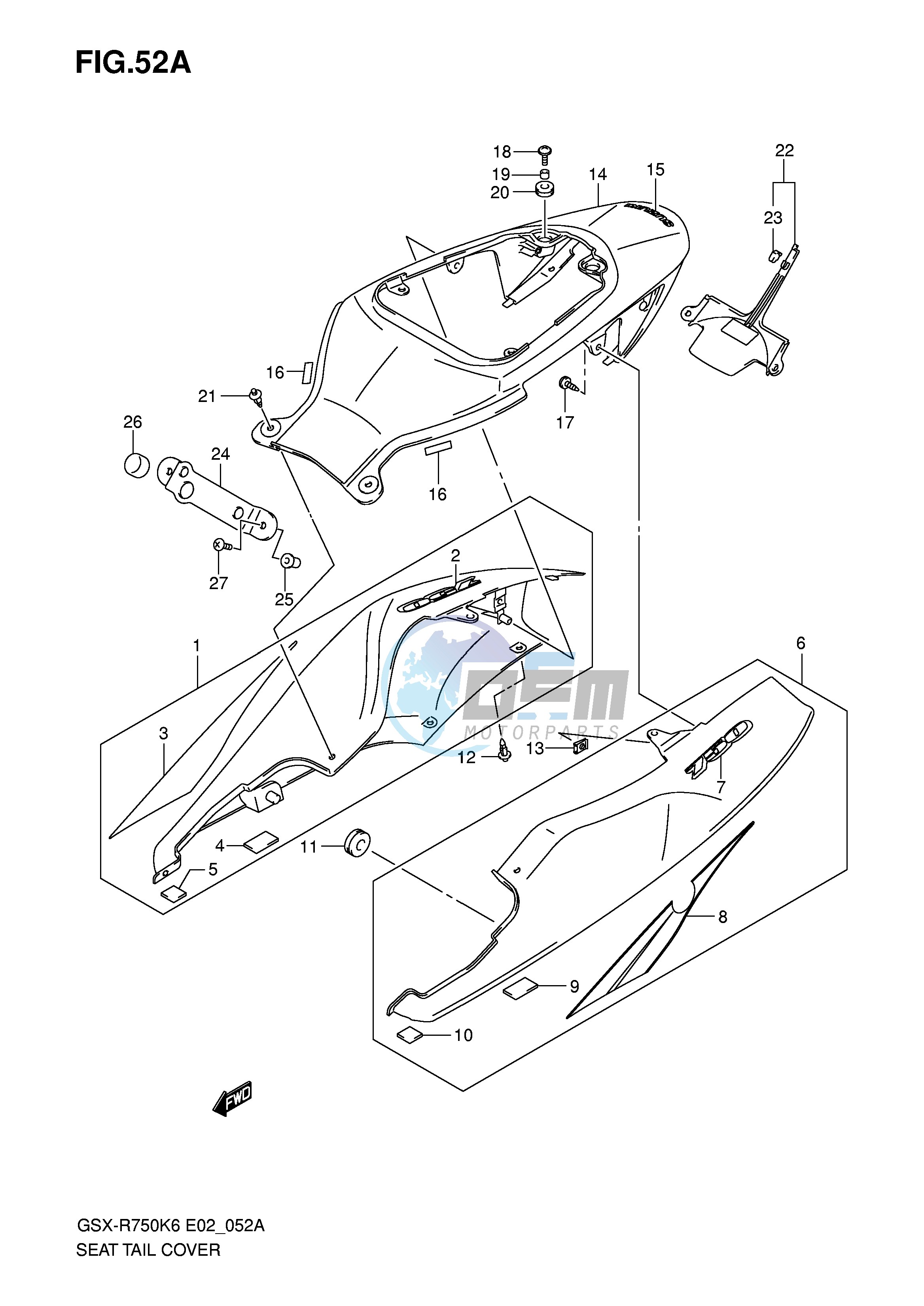 SEAT TAIL COVER (MODEL K7)