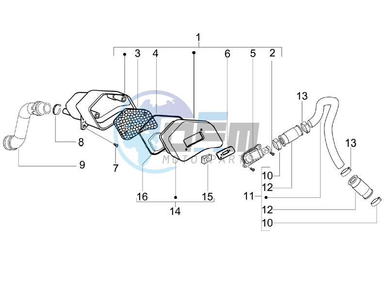 Secondary air box