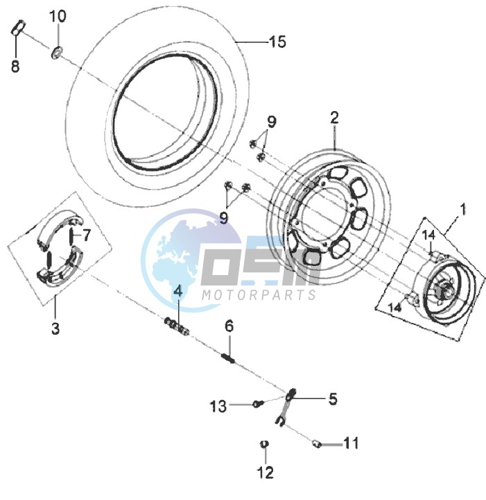 REAR WHEEL / CENTRAL STAND