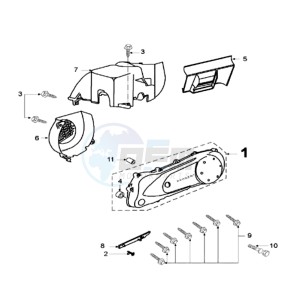 FIGHT RW3 drawing CRANKCASE COVER