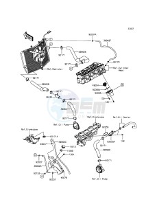 NINJA_ZX-6R ZX636EDF FR GB XX (EU ME A(FRICA) drawing Water Pipe