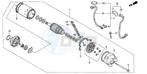 NTV650 drawing STARTING MOTOR