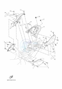 TRACER 7 MTT690 (B4T3) drawing SIDE COVER